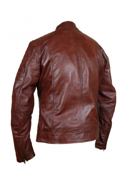 Men's Retro Brown Waxed Jacket